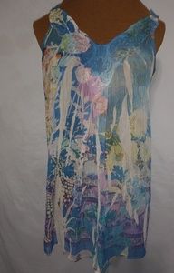 Hush Baby Sienna Rose S Applique Blue Sheer Top